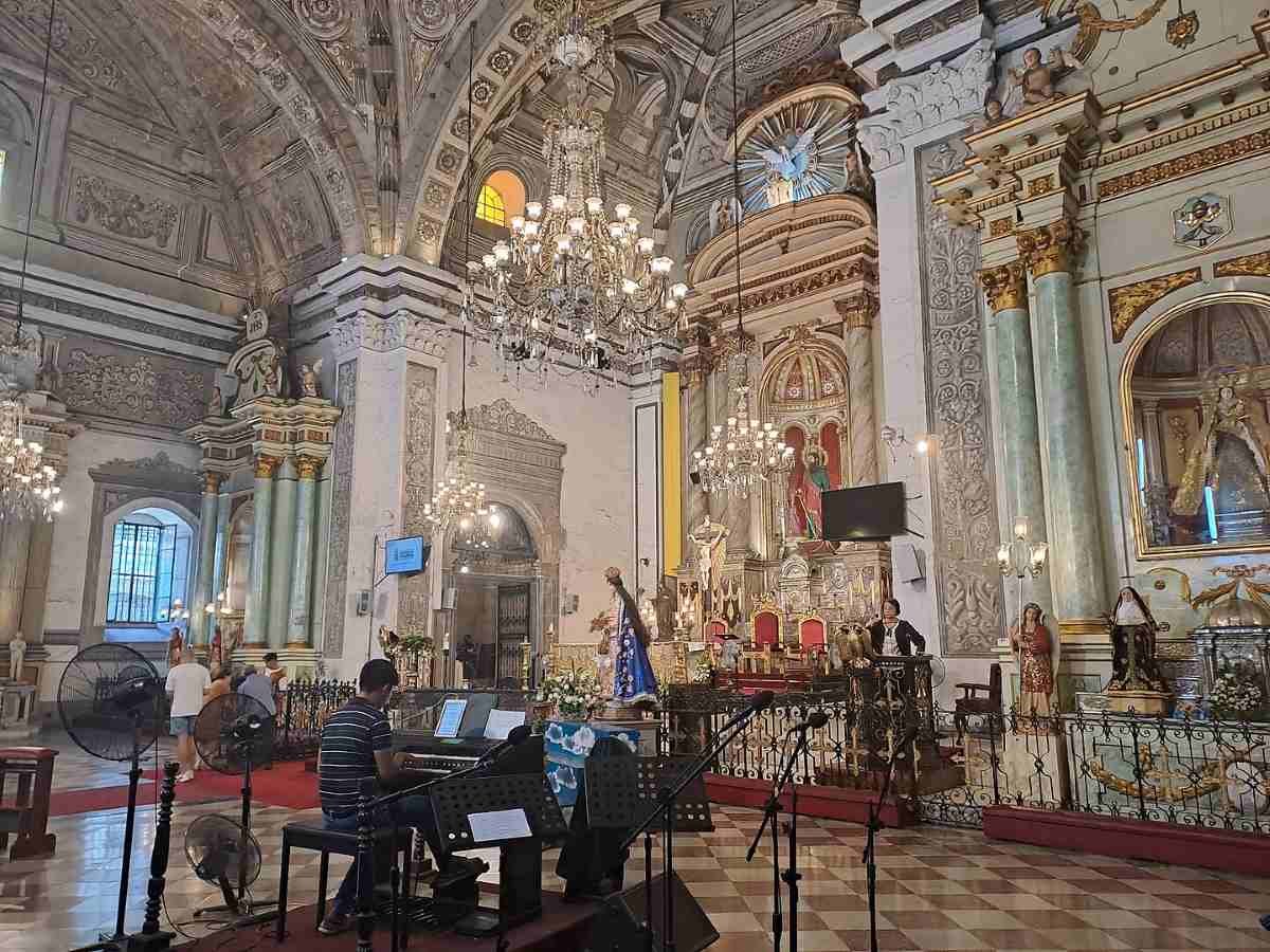 San Agustin Church Baroque Interior